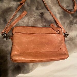 Frye Leather Crossbody Bag - Light Pink